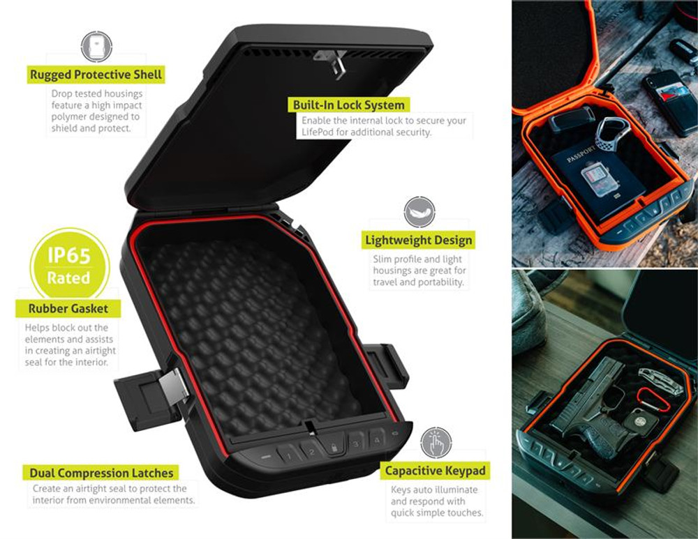 VAULTEK LifePod 10 Weather Resistant Lockable Storage Case - Black VAULTEK LifePod 10 Weather Resistant Lockable Storage Case - Black