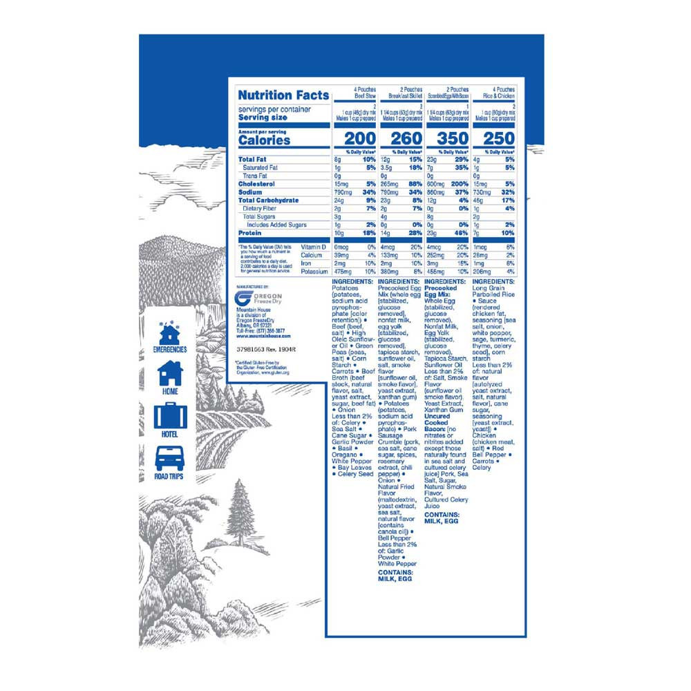 Mountain House Emergency Essential Assortment Bucket