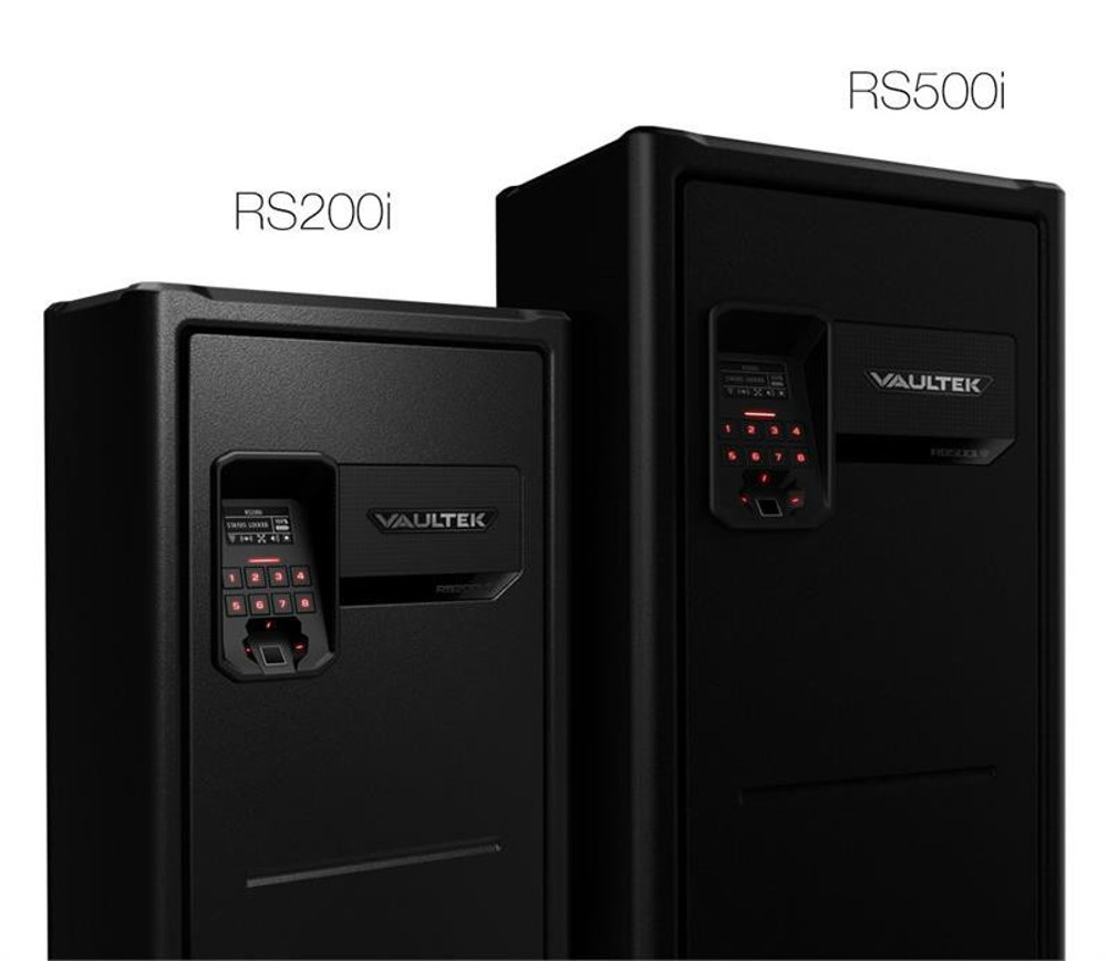 Vaultek NRS200i-BK Smart Safe comparison to NRS-500i size