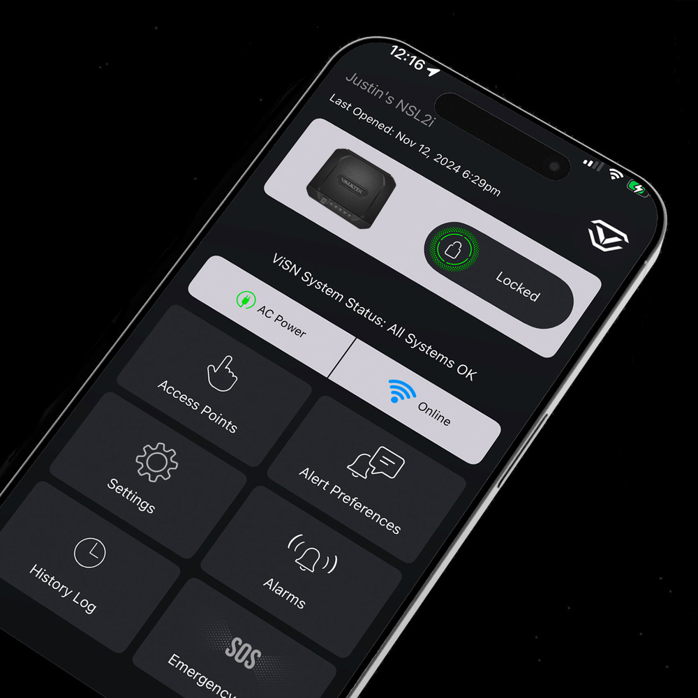 VAULTEK NV10i ViSN Wi-Fi Sub-Compact Quick Access Biometric Safe