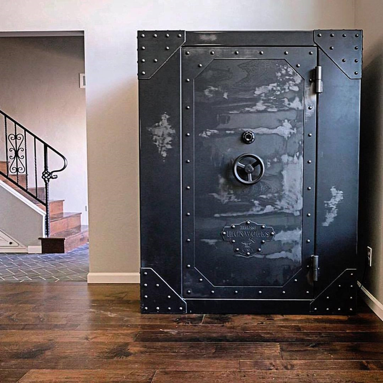 Rhino Ironworks safe displayed in living room