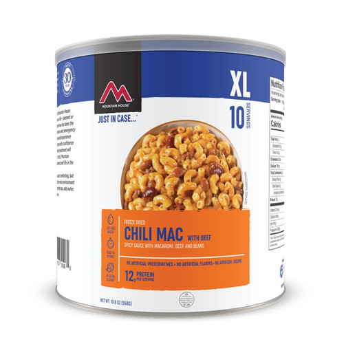 Mountain House Chili Mac with Beef XL #10 Can (Case of 6)