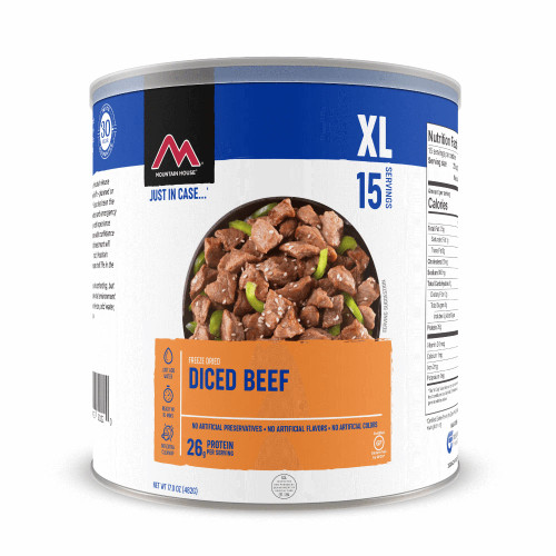 Mountain House Diced Beef #10 Can (Case of 6)