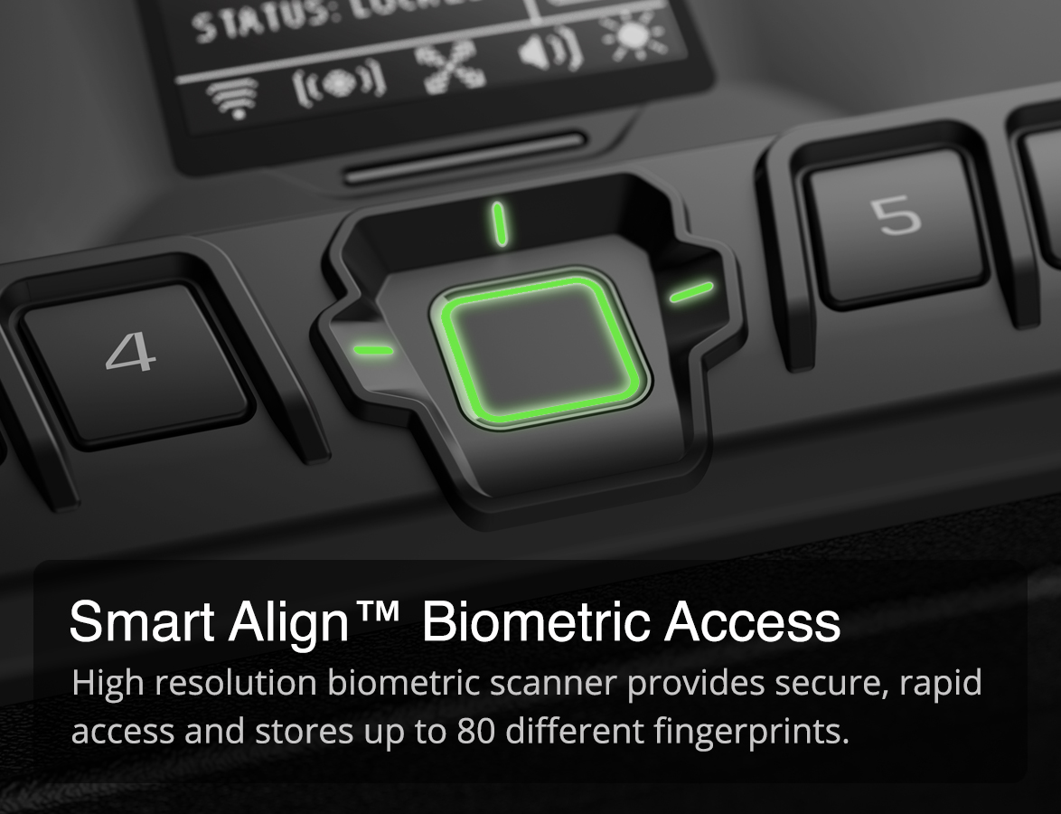 Vaultek NMX2i-BK ViSN Wi-Fi High-Capacity Biometric Smart Safe