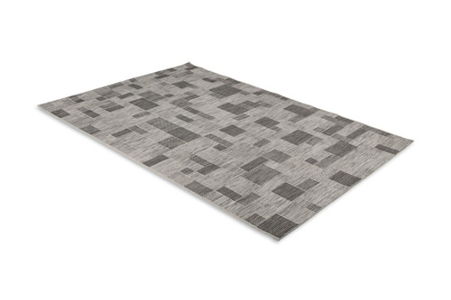 Patchwork Sky Silver/Black/Taupe 60x110