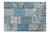 Patchwork Katoen Azuur Blauw Grijs 160x230