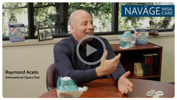Raymond Aceto International Opera Star's Video Testimonial of Navage Nasal Care