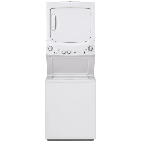 GE GUD24ESMMWW Laundry Center Electric Dryer, 2.6 cu. ft. Washer Capacity, 4.4 cu. ft. Dryer Capacity, 9 Wash Cycles, 750 RPM Washer Spin Speed, White colour