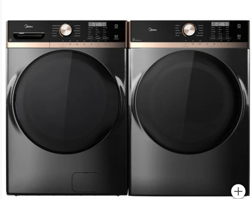 Midea Laundry Bundle 5.2 cu ft. Front Load Washer and 8.0 cu ft. Electric Dryer - Freestanding or Stacked