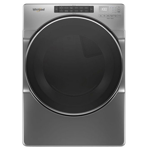 Whirlpool YWED6620HC Electric Dryer, 27 inch Width, Electric, 7.4 cu. ft. Capacity, Steam Clean, 5 Temperature Settings, Stackable, Steel Drum, Chrome Shadow colour