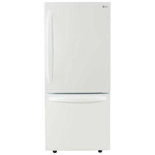 30" LG LRDNS2200W Bottom Freezer Refrigerator, ENERGY STAR Certified, 21.8 cu. ft. Capacity, White colour, LoDecibel™ Quiet , Multi-Air Flow™, Smart Cooling® System, SmartDiagnosis™, SpillProtector™ Shelves