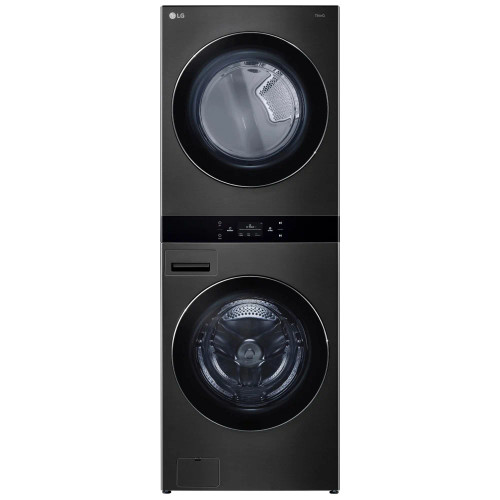LG WKEX300HBA Laundry Center, AI DD 2.0, WashTower, TurboWash 360, Black Stainless Steel colour