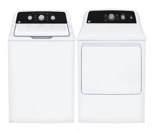 GE 4.4 Cu. ft. Top load Washer & 6.2 Cu. ft. Electric dryer