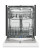 Midea 24" Front-Control Dishwasher with Interior Light - MDF24P1BWW