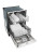 Midea 24" Front-Control Dishwasher with Interior Light - MDF24P1BWW