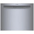 Bosch 100 Series SHE3AEM5N Dishwasher, 24 inch Exterior Width, 50 dB Decibel Level, Full Console, Stainless Steel (Interior), 8 Wash Cycles, 14 Capacity (Place Settings), Wifi Enabled, Stainless Steel colour Category: Dishwashers