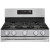 LG LRGL5823S Gas Range, 5.8 cu. ft. Capacity, 30 inch Exterior Width, Self Clean, Convection, 5 Burners, Storage Drawer, Air Fry, 20,000 BTU Highest Burner, Stainless Steel colour, EasyClean®, ThinQ® Technology, UltraHeat™ Element Griddle
