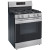 LG LRGL5823S Gas Range, 5.8 cu. ft. Capacity, 30 inch Exterior Width, Self Clean, Convection, 5 Burners, Storage Drawer, Air Fry, 20,000 BTU Highest Burner, Stainless Steel colour, EasyClean®, ThinQ® Technology, UltraHeat™ Element Griddle