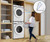 Samsung WF45T6000AW & DVE45T6005W, Front Load Washer ENERGY STAR Certified, 10 Wash Cycles, 5 Temperature Settings, 1200 Washer Spin Speed, Electric Dryer 10 Dry Cycles, 5 Temperature Settings, Stackable, Steel Drum •