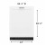Frigidaire FDSR4501AP Dishwasher, 24 inch Exterior Width, 49 dB Decibel Level, Fully Integrated, Stainless Steel (Interior), Custom Panel Ready, 5 Wash Cycles, 14 Capacity (Place Settings), Hard Food Disposal, Panel Ready