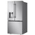 33" LG LF25H6330S Bottom Freezer French Door Refrigerator, 25 cu. ft. Capacity, Water Dispenser (Exterior), Ice Dispenser (Thru Door),Slim SpacePlus ® Ice System, SmartDiagnosis™, ThinQ® Technology