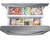 36" Samsung RF28R7201SR/AA French Door Refrigerator, 28 cu. ft. Capacity, Water Dispenser (Exterior), Ice Dispenser (Thru Door), ENERGY STAR Certified, Stainless Steel colour