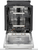 LG LDNTH753S Dishwasher, 24 inch Exterior Width, Stainless Interior