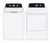 GE 4.4 Cu. ft. Top load Washer & 6.2 Cu. ft. Electric dryer