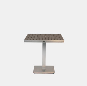 Sicilia Square Pedestal Dining Table with Alumawood Sicilia Square Pedestal Dining Table with Alumawood