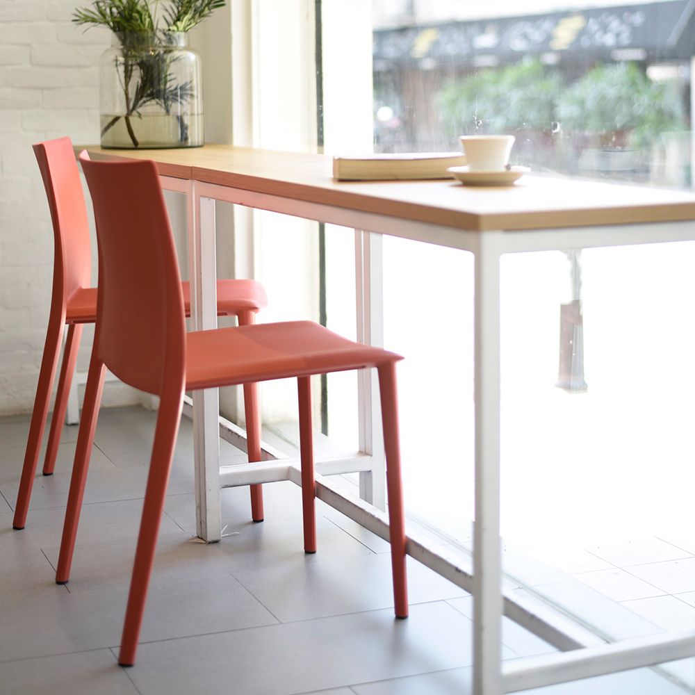 SPOGA Durable, plastic injection molded chairs designed for Commercial, Hospitality and Residential Settings