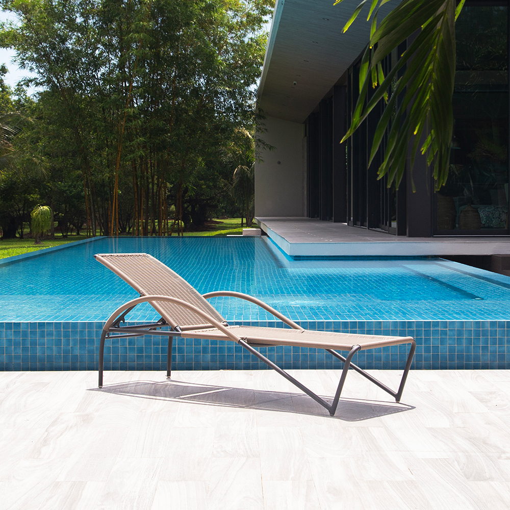 ACAPULCO Outdoor Chaise Lounge designed for Commercial, Hospitality and Residential Settings