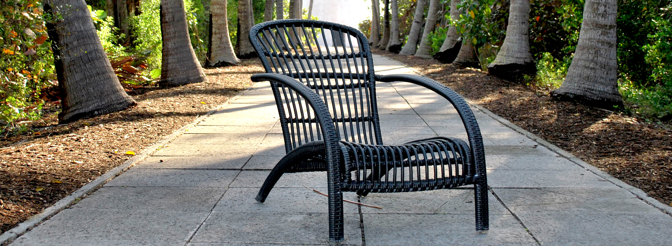 Adirondack Outdoor Furniture Collection by Kannoa is construction of all-weather wicker wrapped around a lightweight aluminum frame.