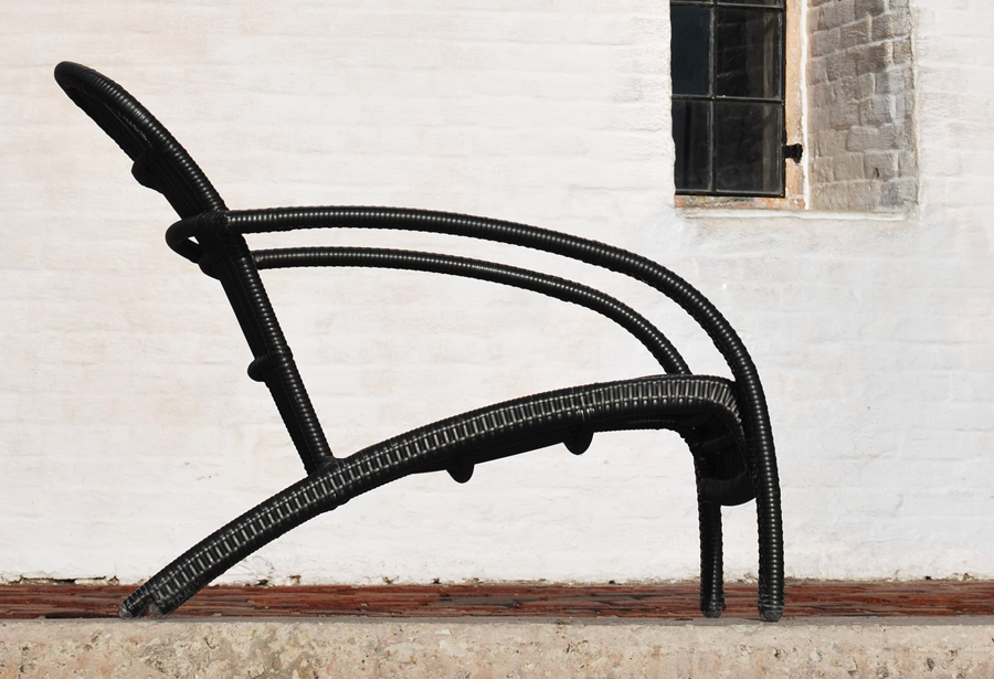 Adirondack Outdoor Furniture Collection by Kannoa is construction of all-weather wicker wrapped around a lightweight aluminum frame.