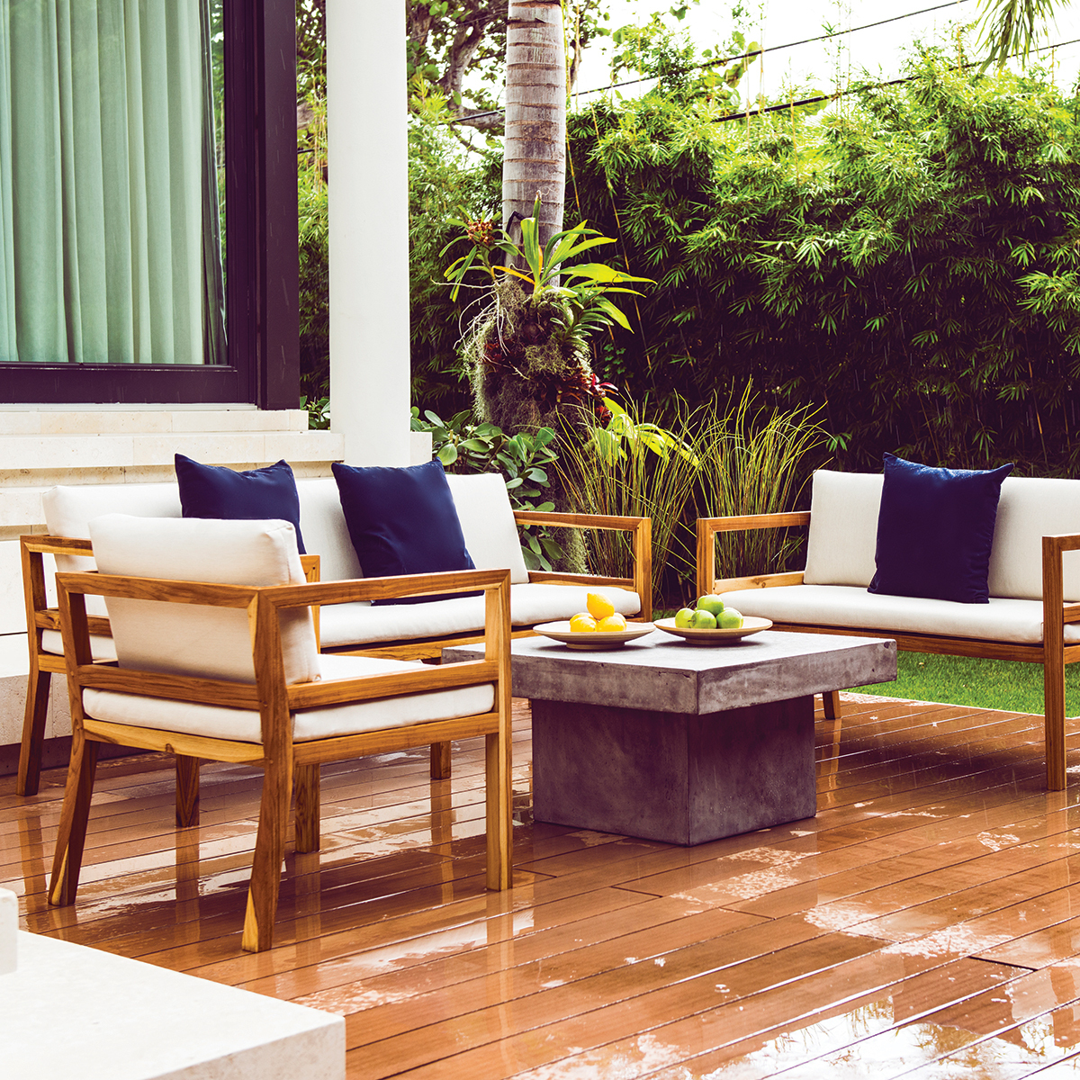 CALI Elegant teak outdoor furniture collection designed for Commercial, Hospitality and Residential Settings