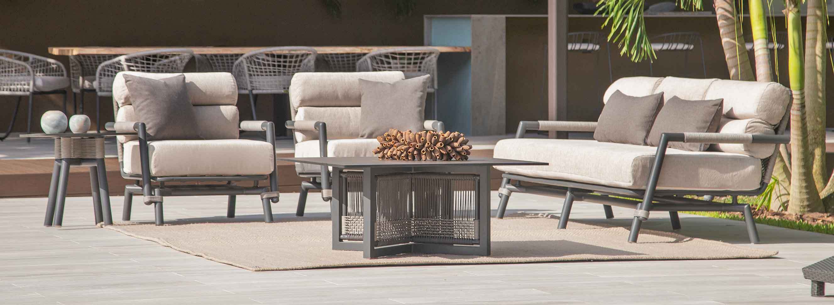 AMAZONIA outdoor furniture collection by Kannoa - Elegant outdoor patio collection designed for Commercial, Hospitality and Residential Settings