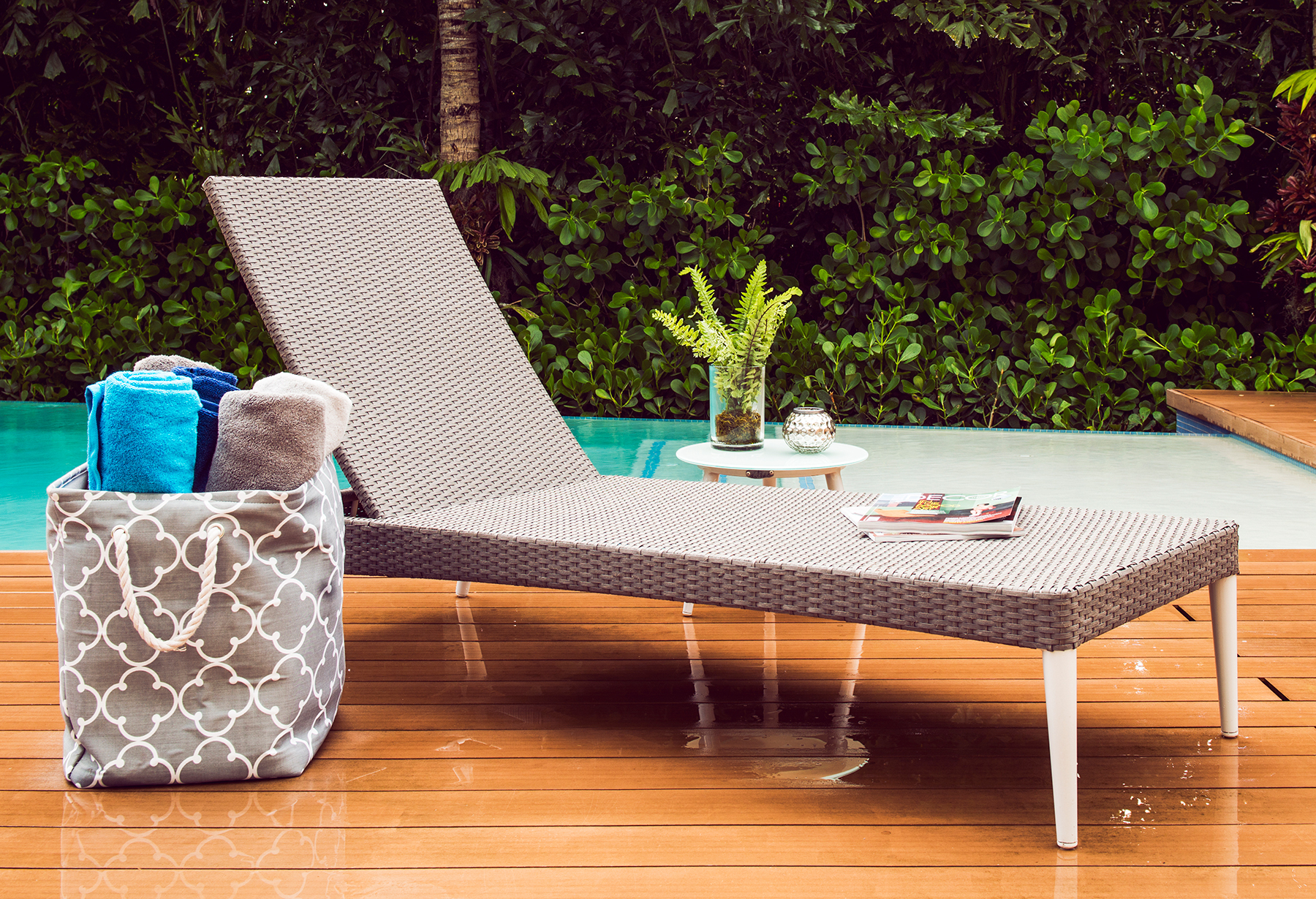 CANCUN Outdoor Furniture Collection by Kannoa - Mid-Century, wicker outdoor furniture collection designed for Commercial, Hospitality and Residential Settings