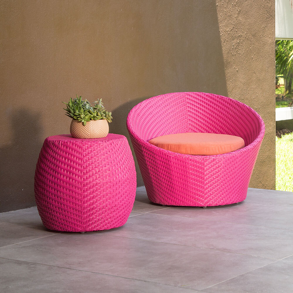 CONGO Colorful, chic outdoor wicker furniture collection designed for Commercial, Hospitality and Residential Settings