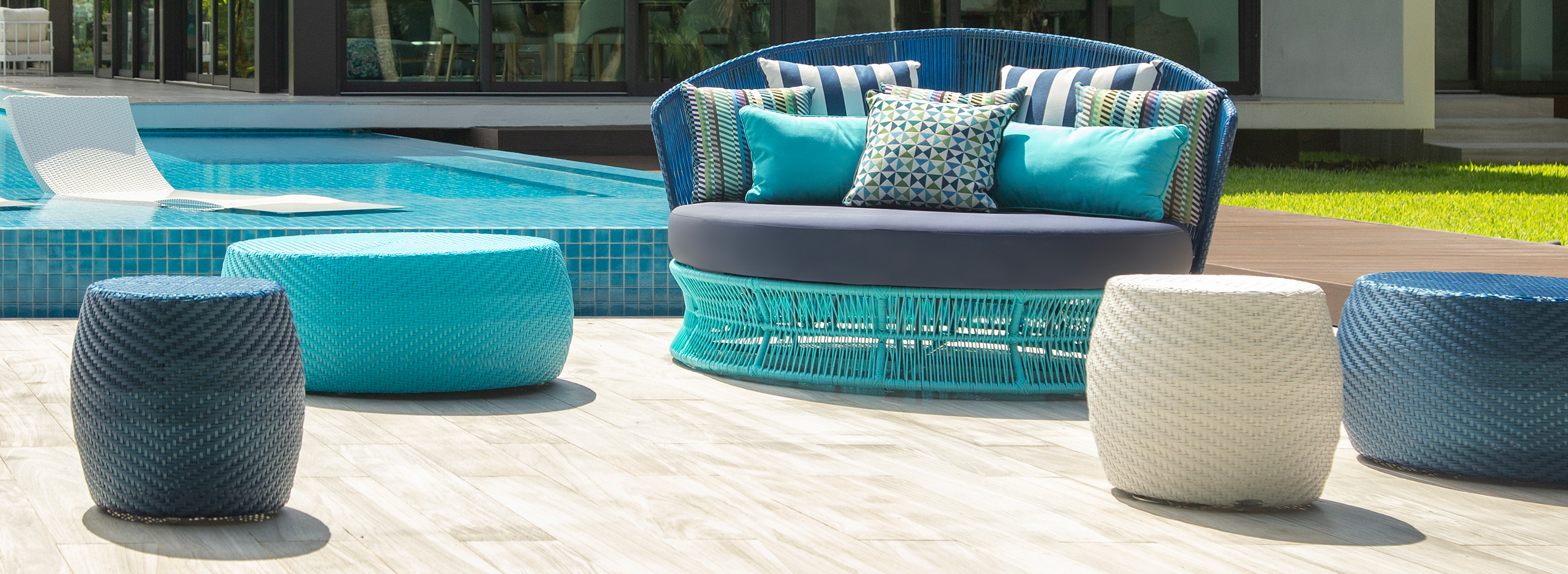 CONGO - Colorful, chic outdoor wicker furniture collection designed for Commercial, Hospitality and Residential Settings