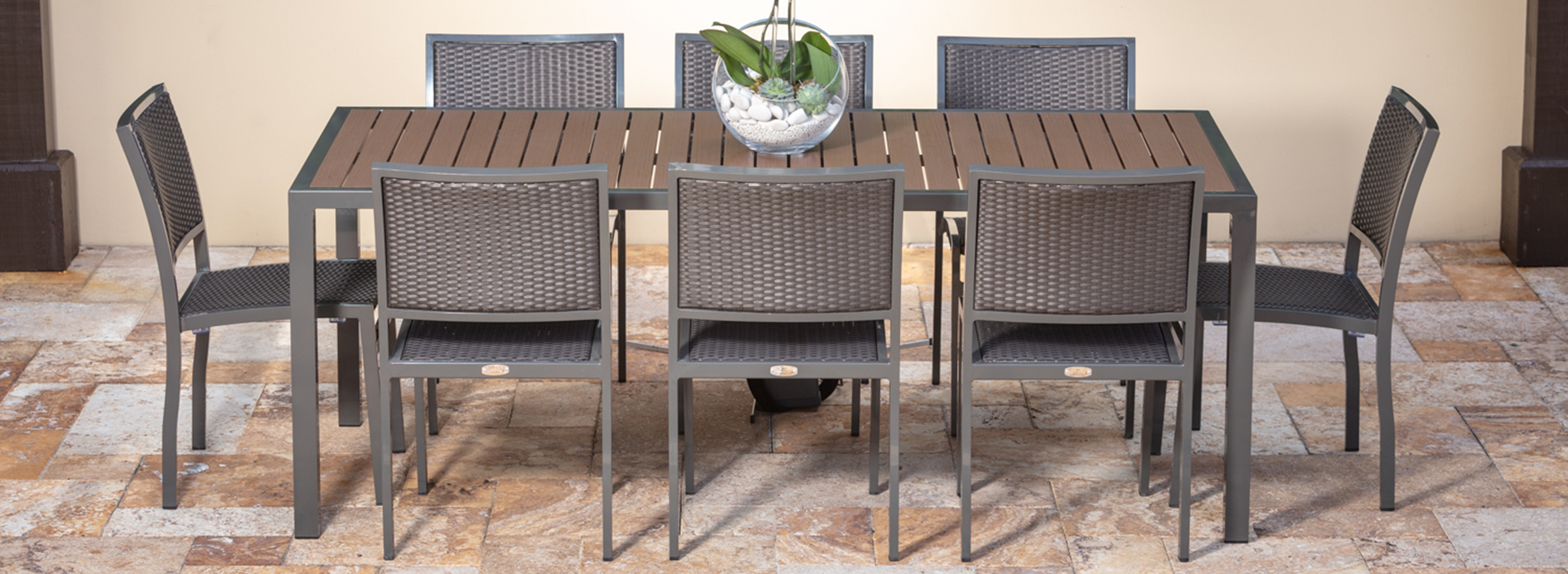 DOMINICA outdoor furniture collection by Kannoa - Colorful, wicker outdoor wicker furniture designed for Commercial, Hospitality and Residential Settings