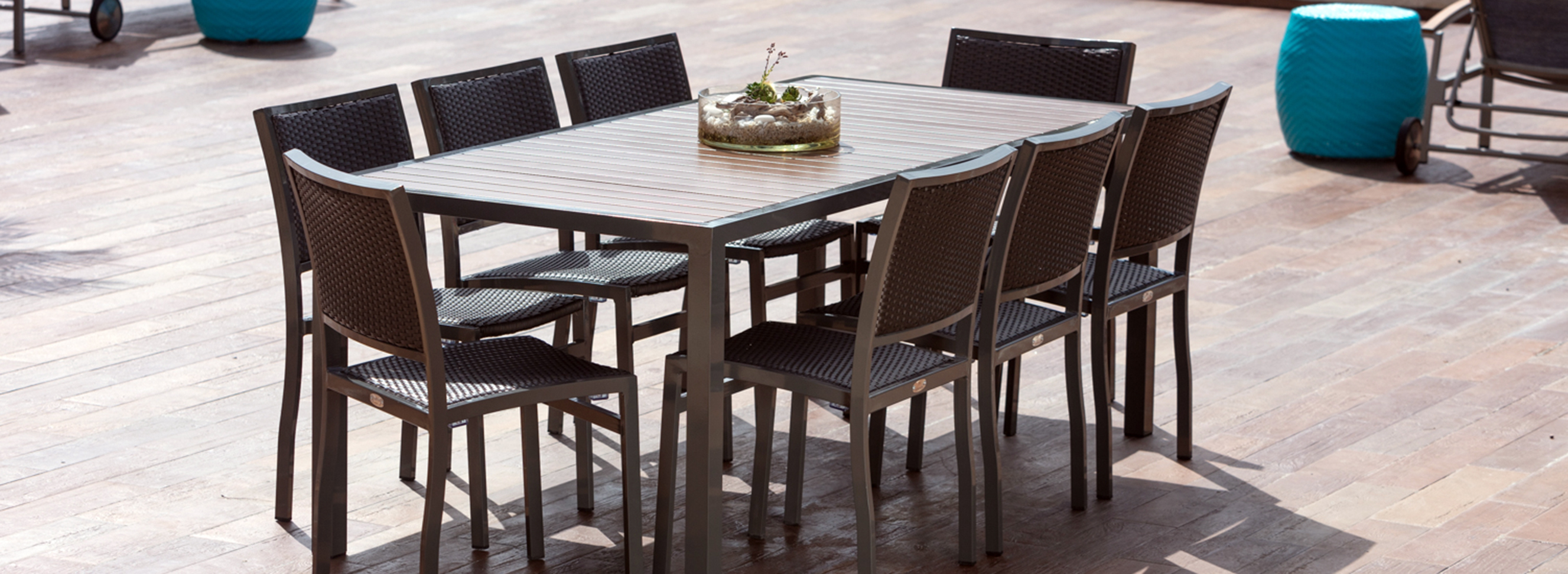 DOMINICA outdoor furniture collection by Kannoa - Colorful, wicker outdoor wicker furniture designed for Commercial, Hospitality and Residential Settings