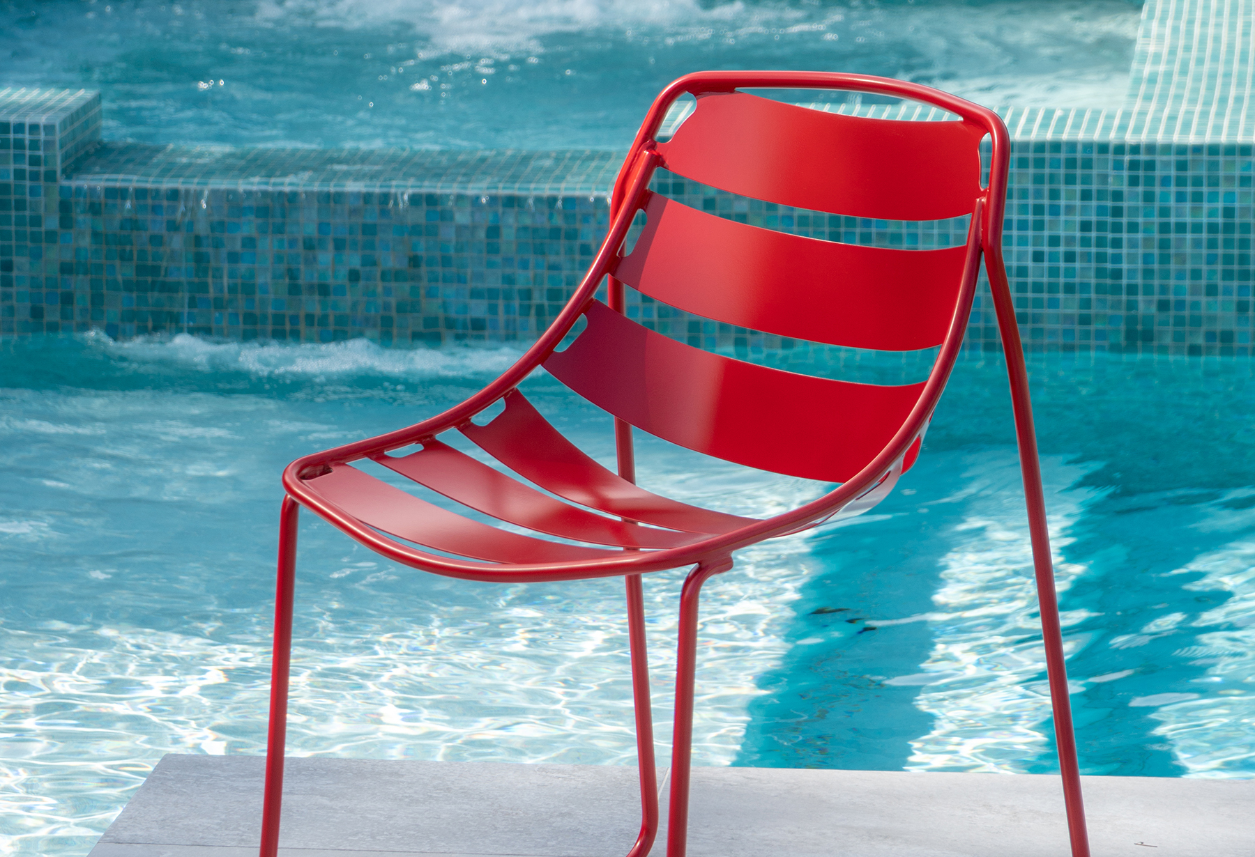 ELLIE Outdoor Furniture Collection of Dining Chairs by Kannoa - Colorful, bold outdoor chairs designed for Commercial, Hospitality and Residential Settings