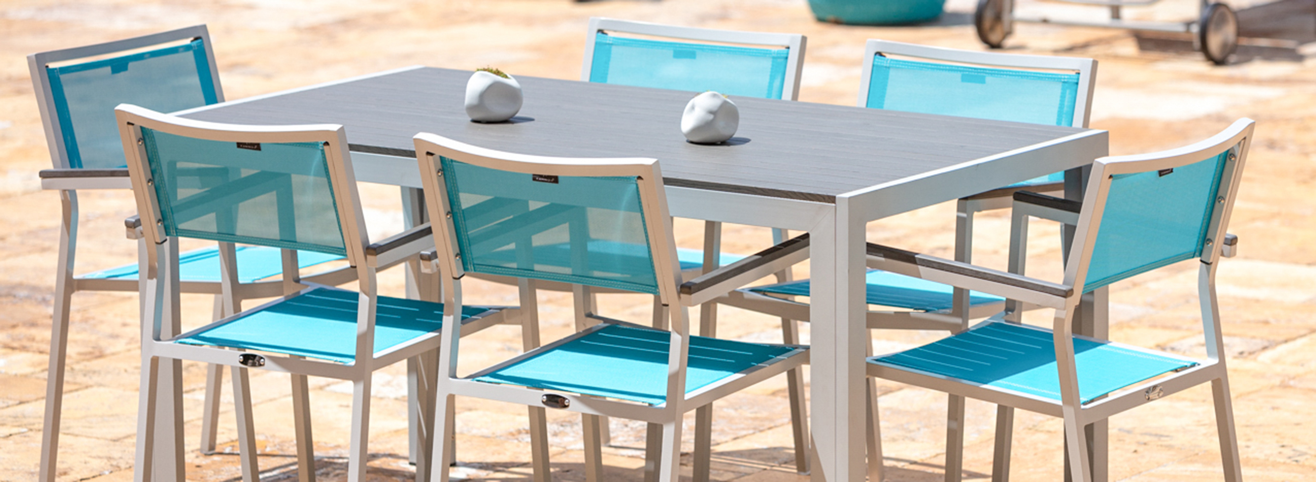 FLORENCE outdoor furniture collection by Kannoa -  Simple and Practical Outdoor Dining and Lounge Chairs designed for Commercial, Hospitality and Residential Settings