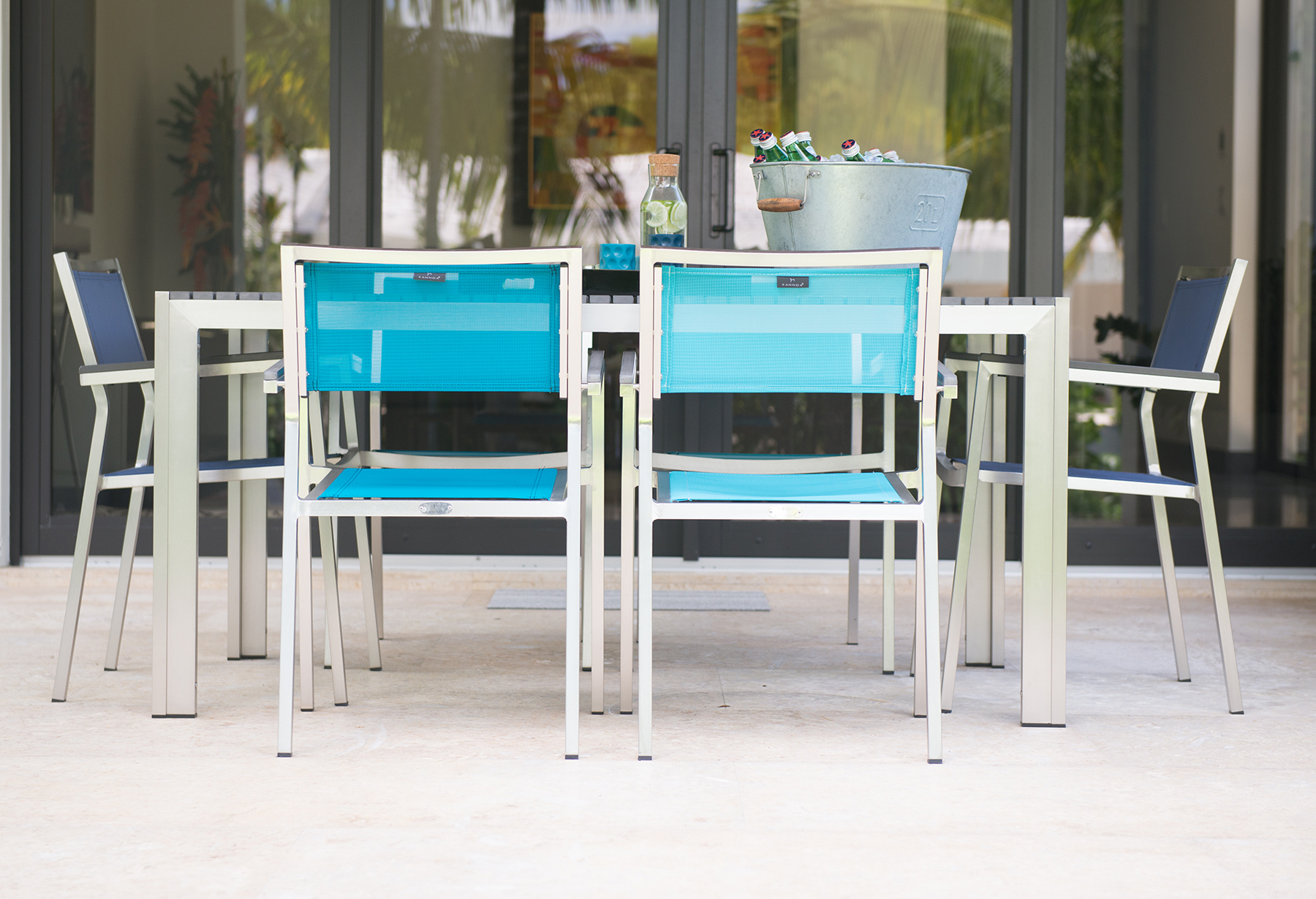 FLORENCE outdoor furniture collection by Kannoa -  Simple and Practical Outdoor Dining and Lounge Chairs designed for Commercial, Hospitality and Residential Settings