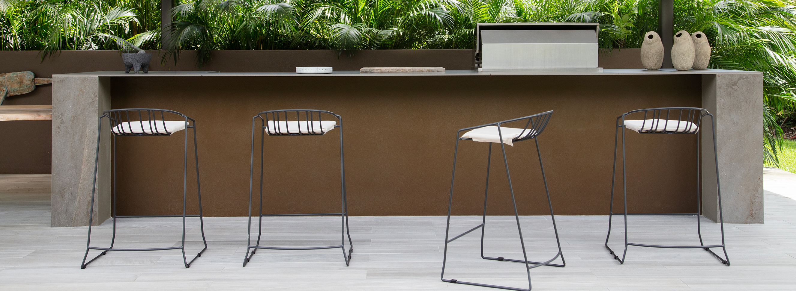 INTERCOASTAL Outdoor Furniture Collection by Kannoa - Bold and Colorful Outdoor Dining Collection designed for Commercial, Hospitality and Residential Settings