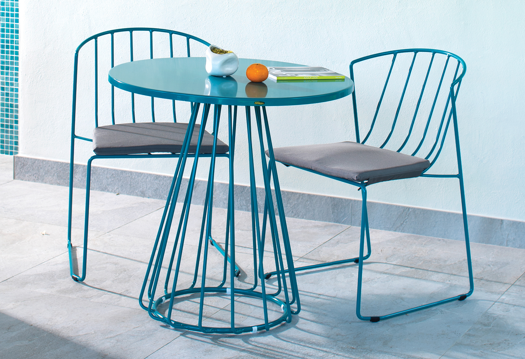 INTERCOASTAL Outdoor Furniture Collection by Kannoa - Bold and Colorful Outdoor Dining Collection designed for Commercial, Hospitality and Residential Settings