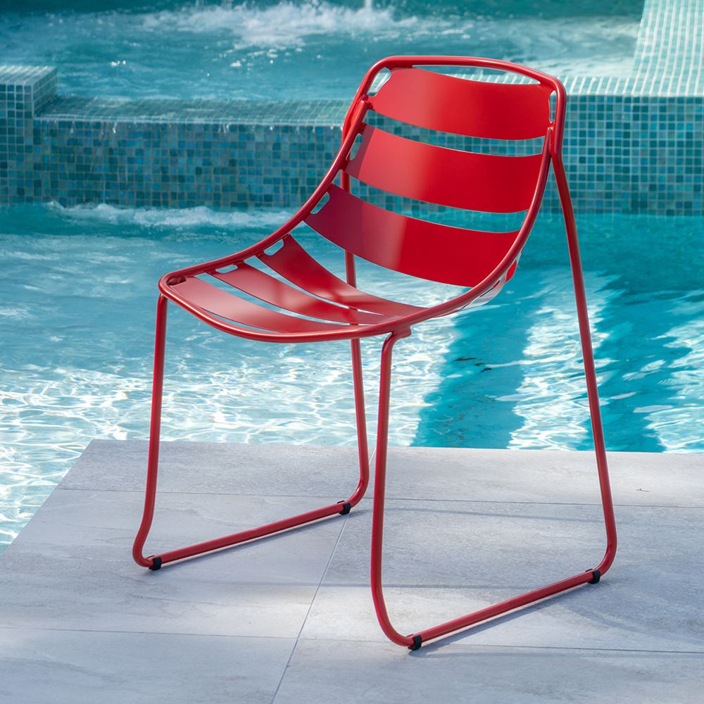 ELLIE Colorful, bold outdoor chairs designed for Commercial, Hospitality and Residential Settings