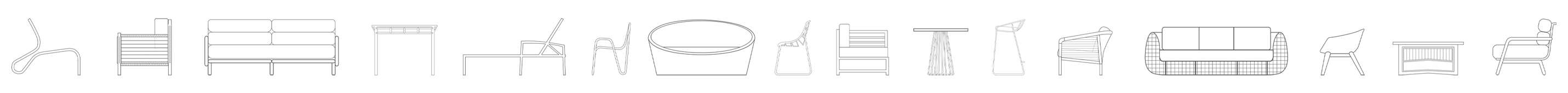 Kannoa Furniture Line Drawings