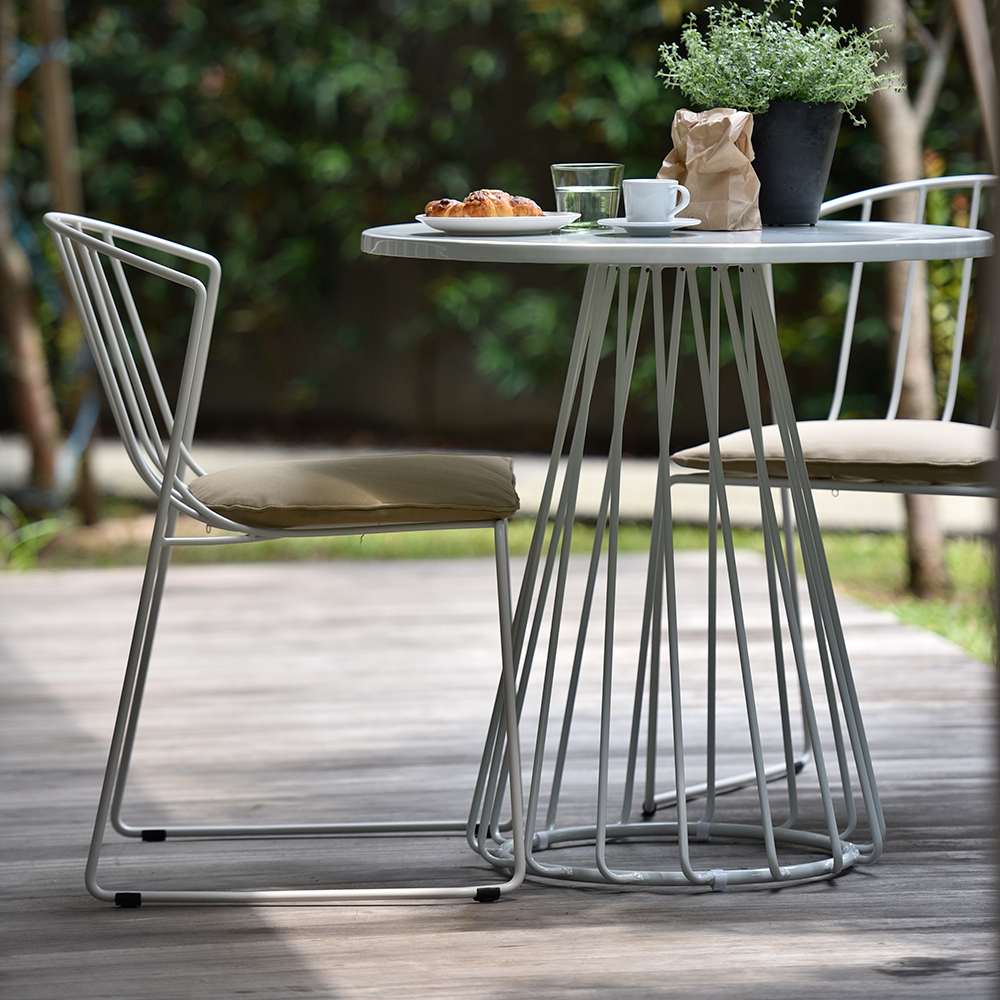 INTERCOASTAL Bold and Colorful Outdoor Dining Collection designed for Commercial, Hospitality and Residential Settings