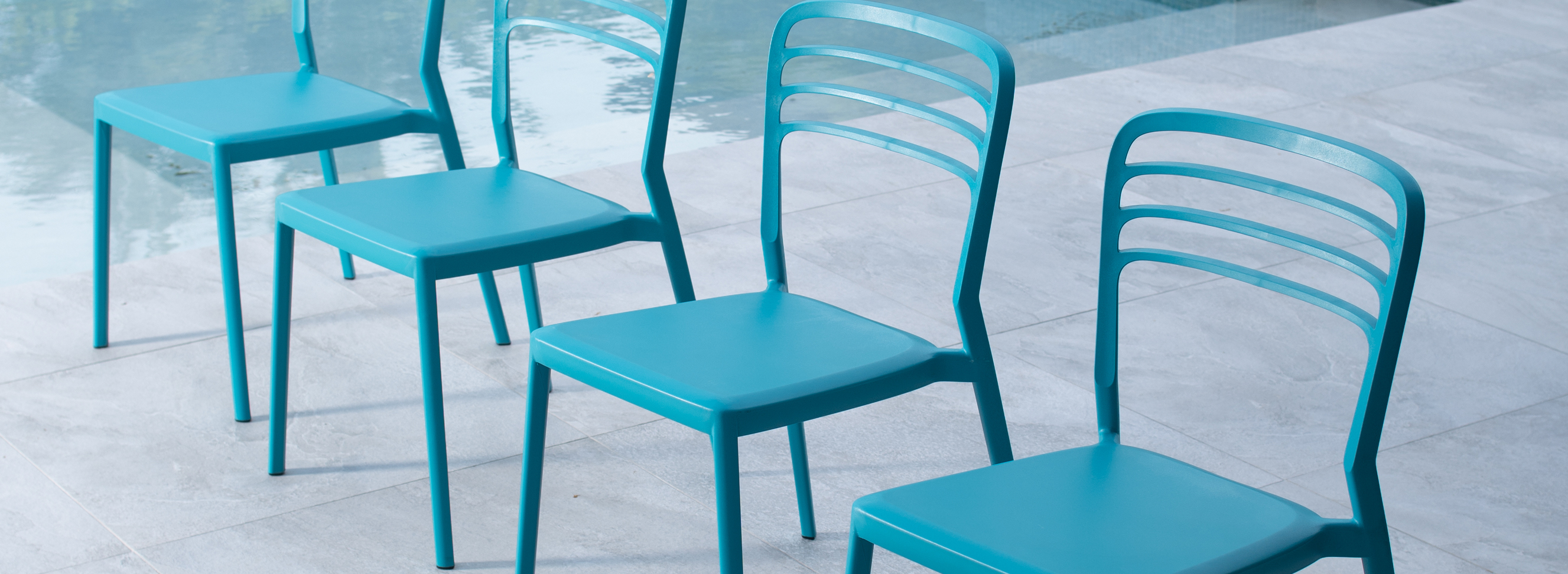  Louie chair by Kannoa, is a lightweight chair with an open backrest