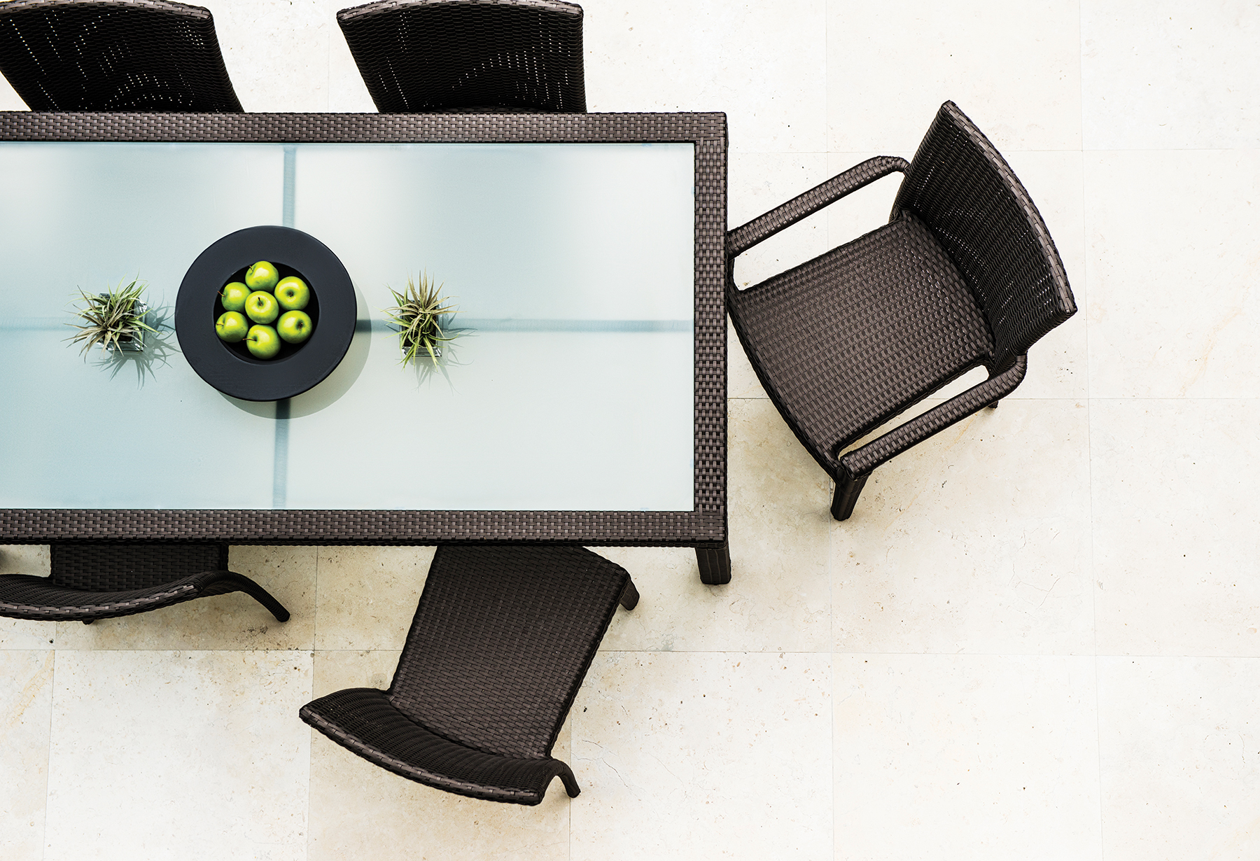 MARBELLA Dining set - Modern Wicker Outdoor Dining designed for Commercial, Hospitality and Residential Settings